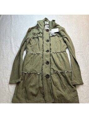 Stella Star Nordstrom Heather Olive Green Sweater Dress Size  Medium NWT (2393)